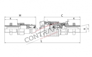 Hydraulic Quick Coupling Push-Pull Type Long Nipples M18x1,5