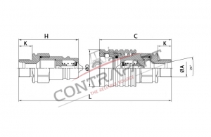 Hydraulic Quick Coupling Push-Pull Type Metric Series