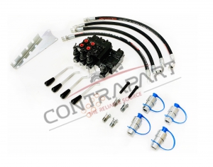 Hydraulic Remote Control Valve  Kit 4 Ports + Hydraulic Control