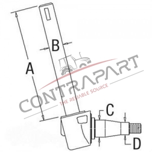 Ön Aks  Massey Ferguson 265 Sağ 38.1 Cm CTP420037