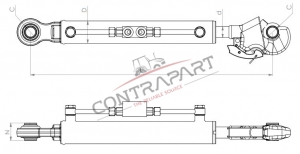 Hydraulic Toplink <br>Light Type With hook