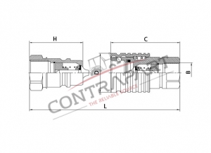 Hydraulic Quick Coupling Push-Pull Type 1/2